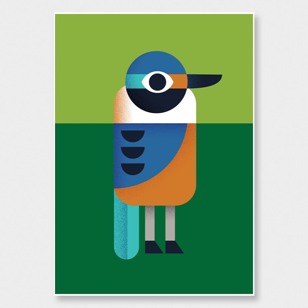 Kingfisher Art Print by Beth Xia
