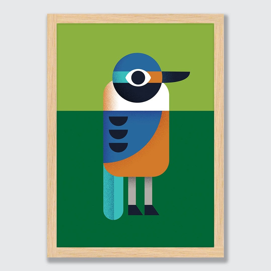 Kingfisher Art Print by Beth Xia