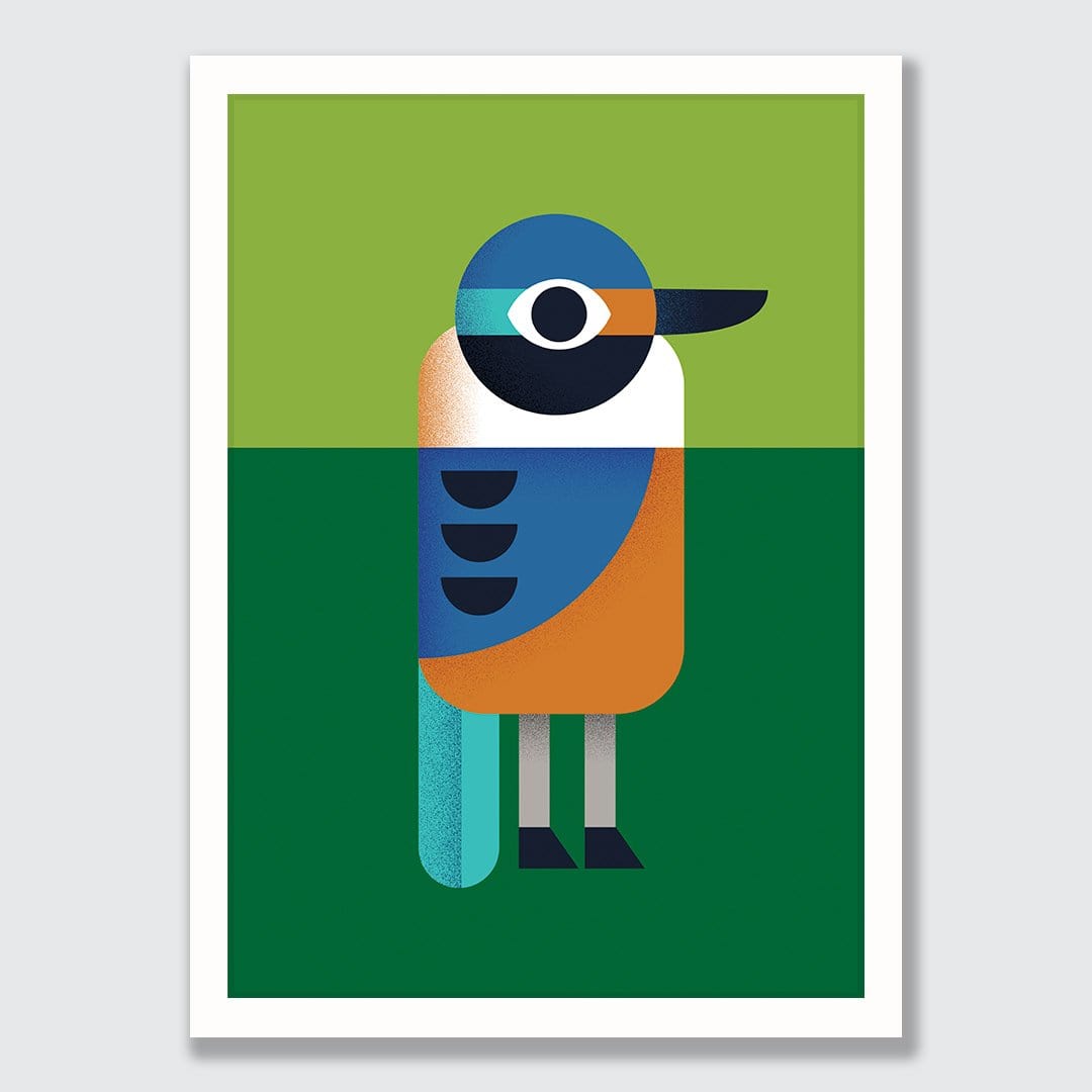 Kingfisher Art Print by Beth Xia