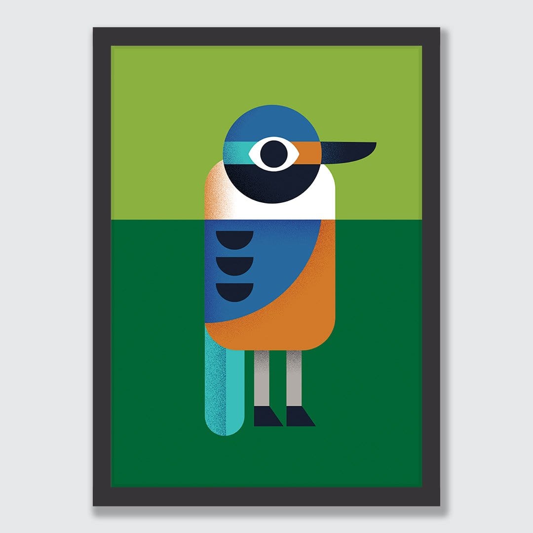 Kingfisher Art Print by Beth Xia