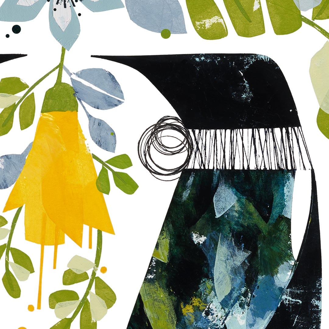 Kōwhai Song Art Print by Holly Roach