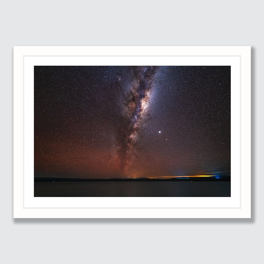 Lake Pukaki Milky Way Photographic Print by Mike Mackinven