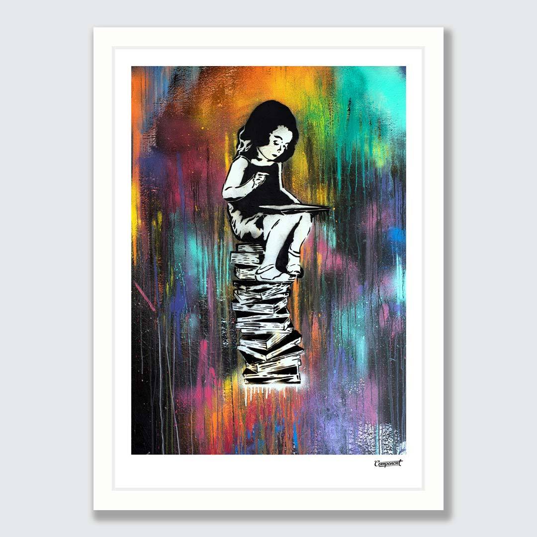 Learning to Learn Colourful Art Print by Component