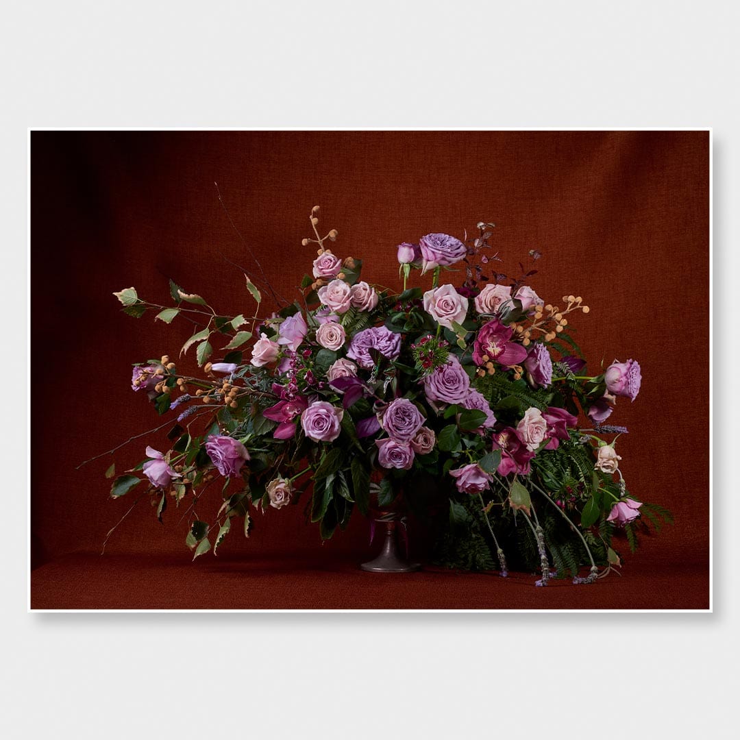 Lilac Rose Arrangement Photographic Print by Georgie Malyon