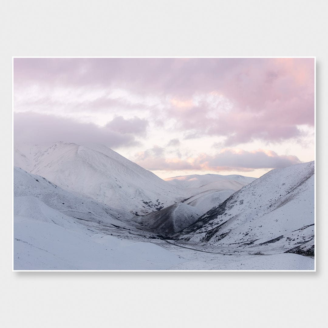 Lindis Pass Winter Glow Photographic Print by Emma Willetts