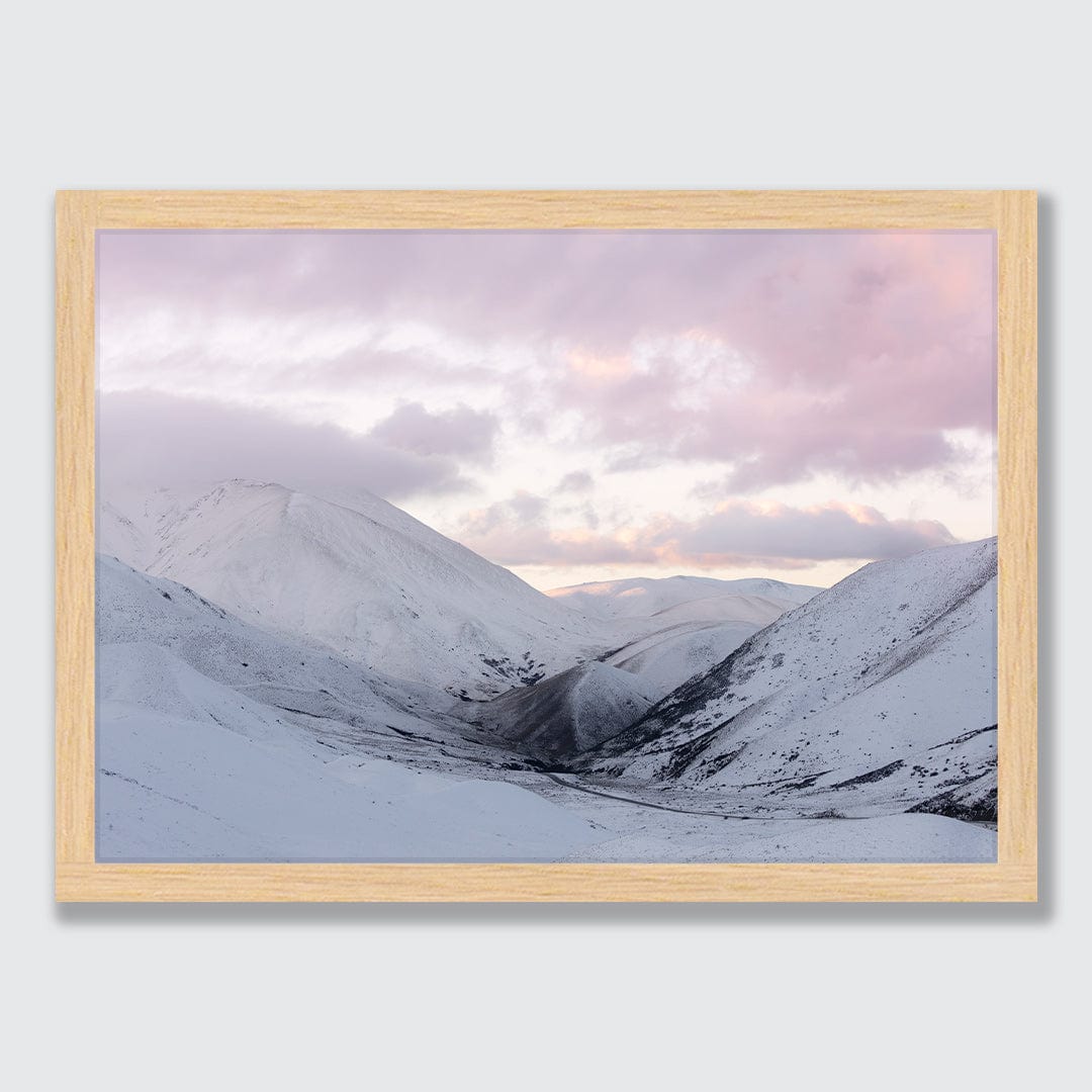 Lindis Pass Winter Glow Photographic Print by Emma Willetts