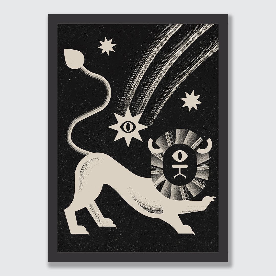 Lion and the Stars Art Print by Beth Xia
