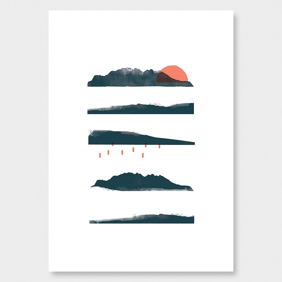 Little Barrier Study Art Print by Sarah Parkinson 