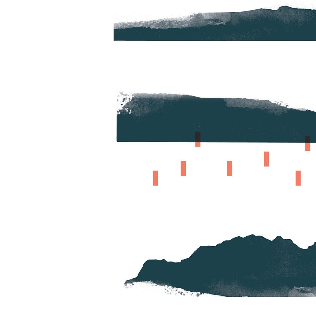 Little Barrier Study Art Print by Sarah Parkinson 