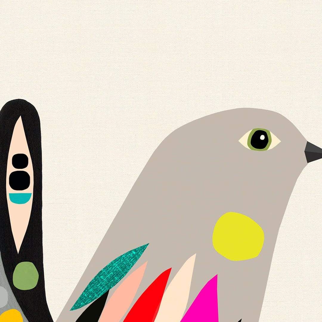 Little Grey Fantail Art Print by Inaluxe