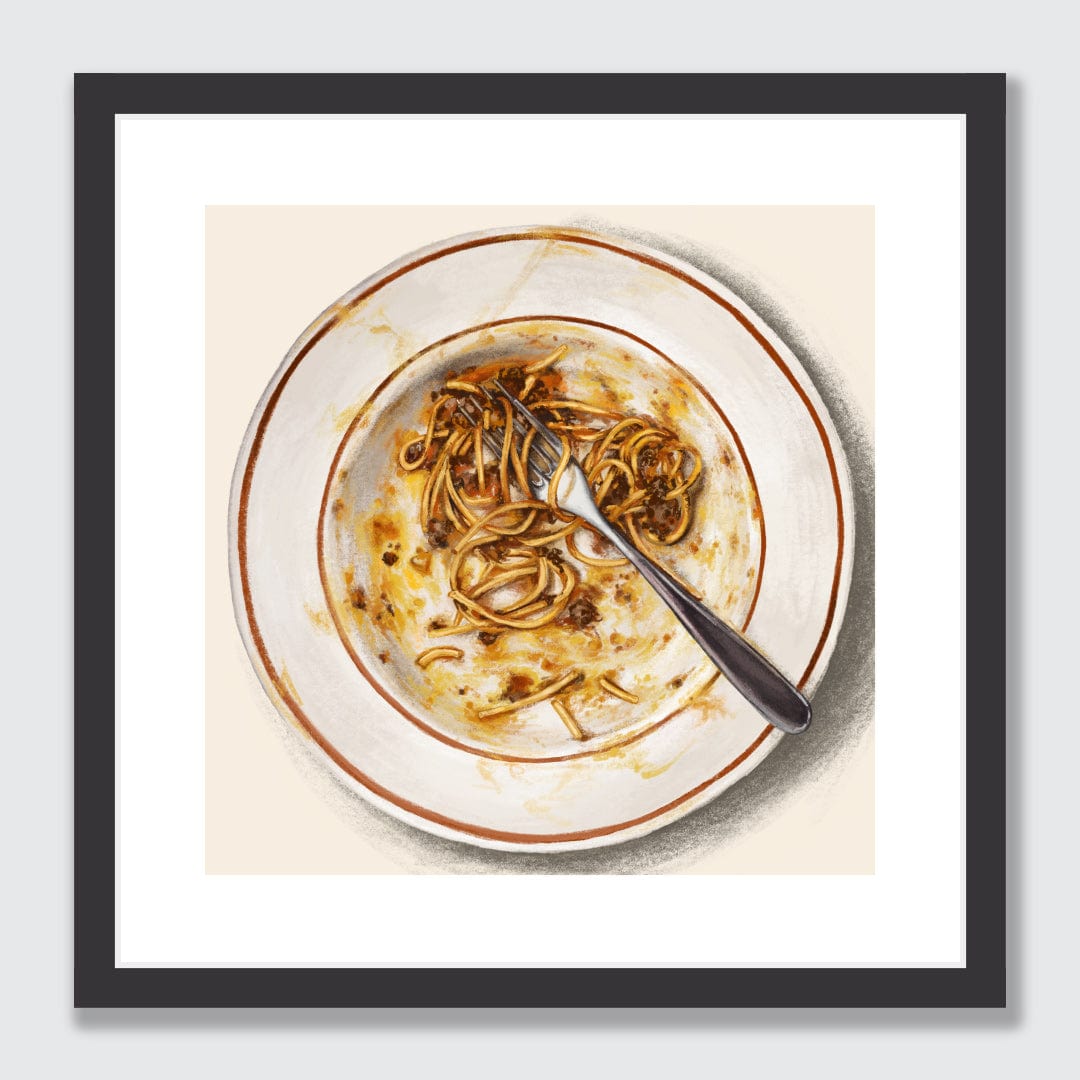 Lockdown Spag-bol Limited Edition Art Print by Bridget Daulby