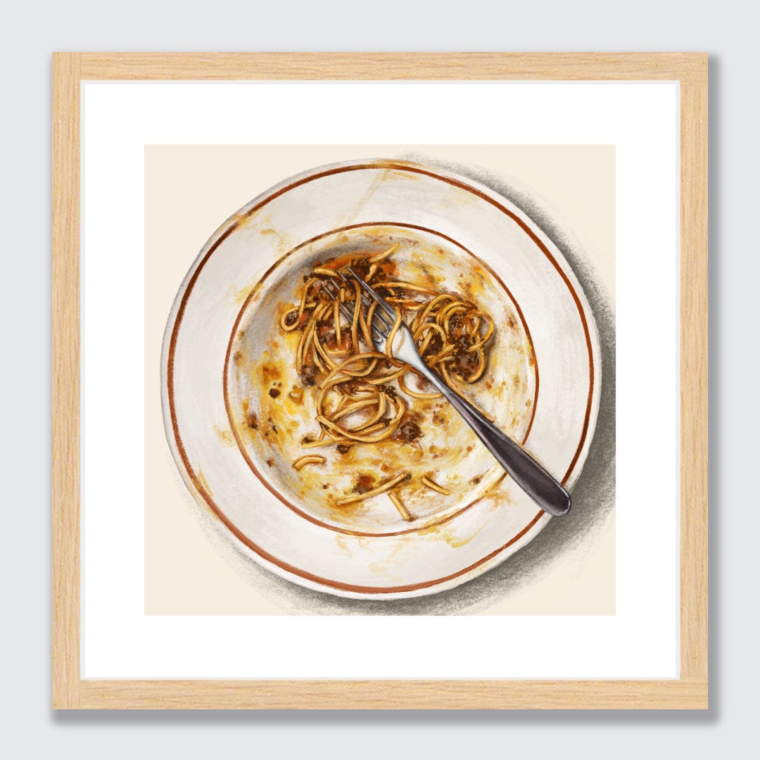 Lockdown Spag-bol Limited Edition Art Print by Bridget Daulby