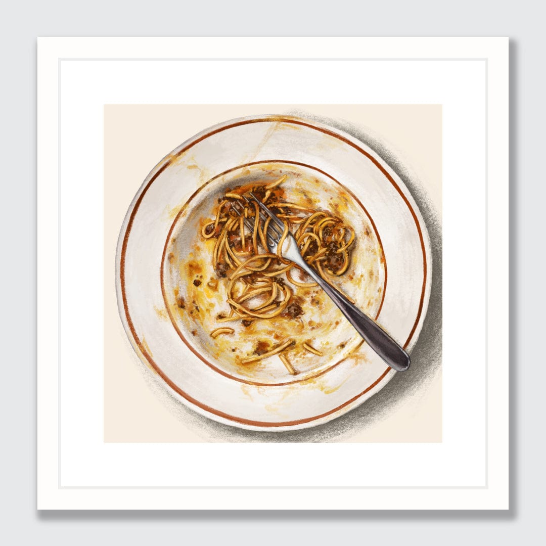 Lockdown Spag-bol Limited Edition Art Print by Bridget Daulby