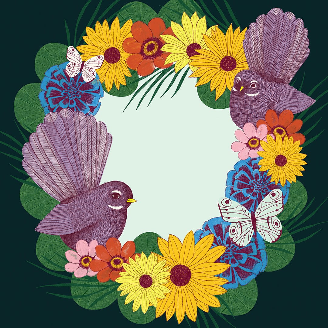 Lost Paradise Piwakawaka Art Print by Crissie Rodda