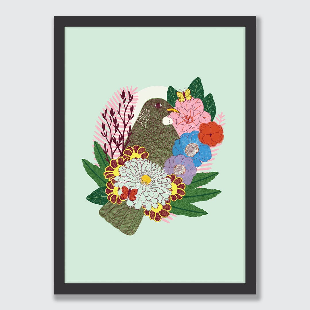 Lost Paradise Tui Art Print by Crissie Rodda