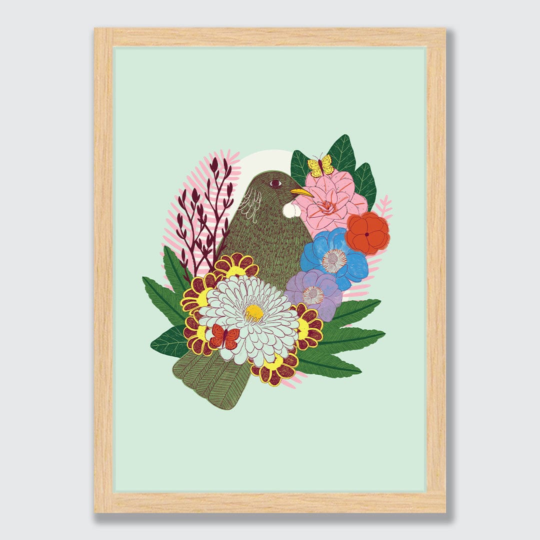 Lost Paradise Tui Art Print by Crissie Rodda