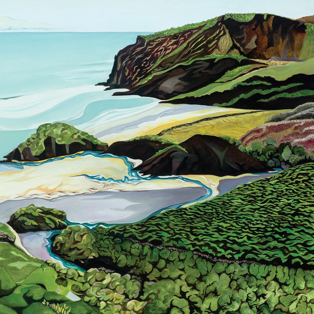 Low Tide at Anawhata Art Print by Guy Harkness