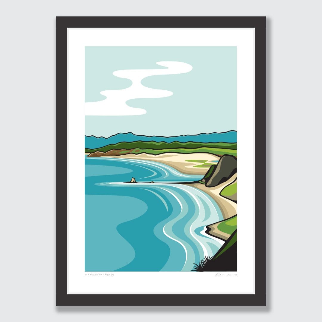 Mangawhai Heads Art Print by Glenn Jones