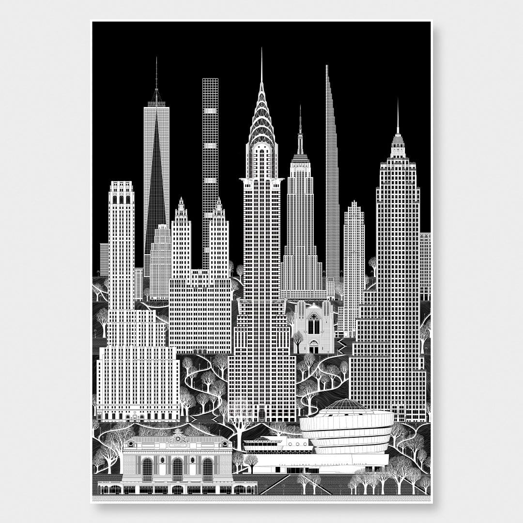 Manhattan Reimagined Art Print by Glenn Mulholland
