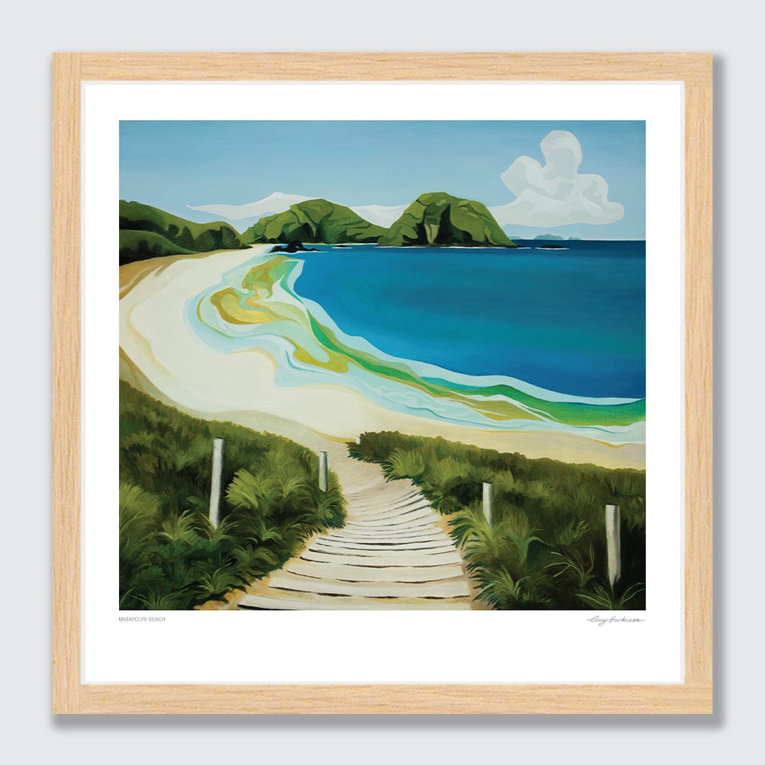 Matapouri Beach Art Print by Guy Harkness
