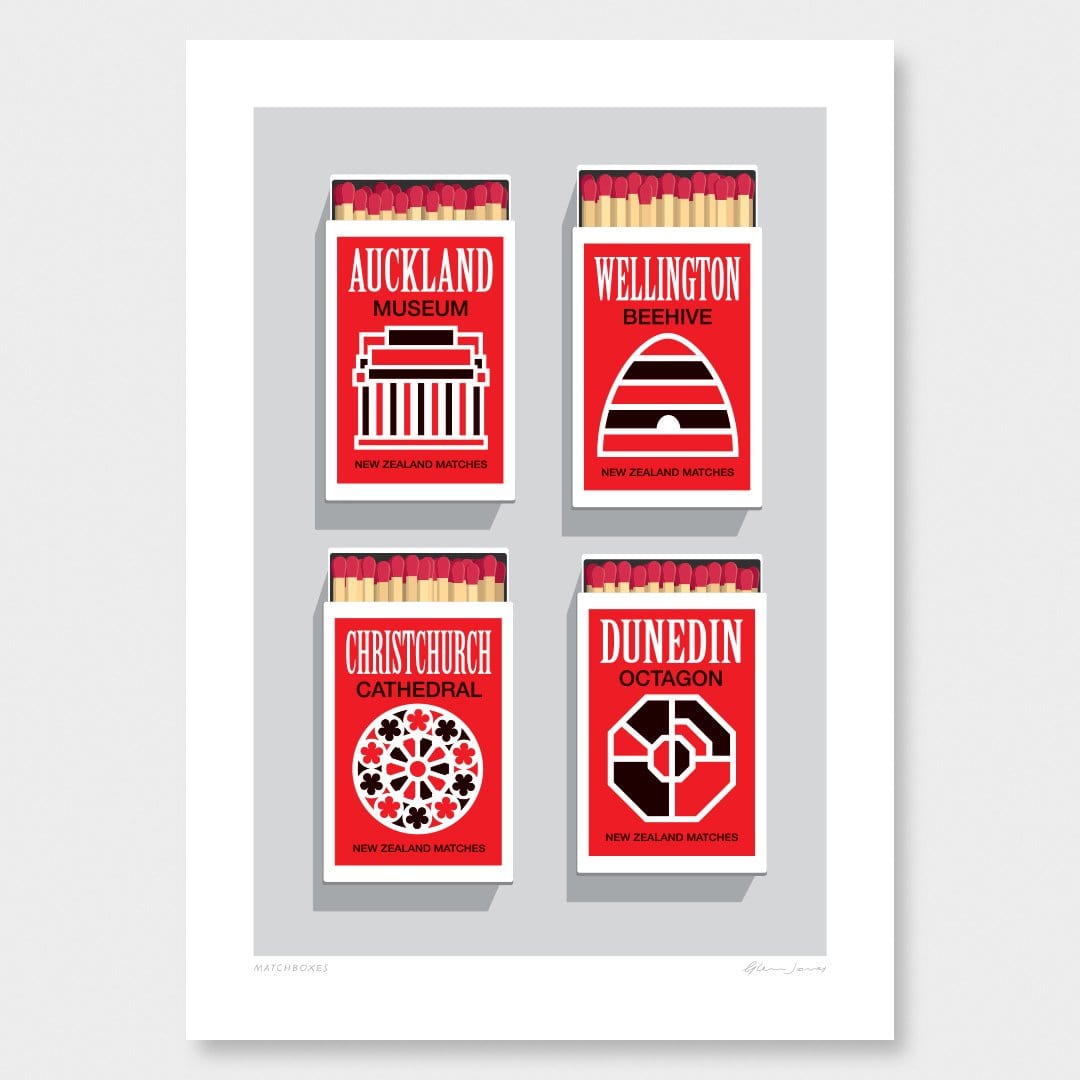 Matchboxes Art Print by Glenn Jones