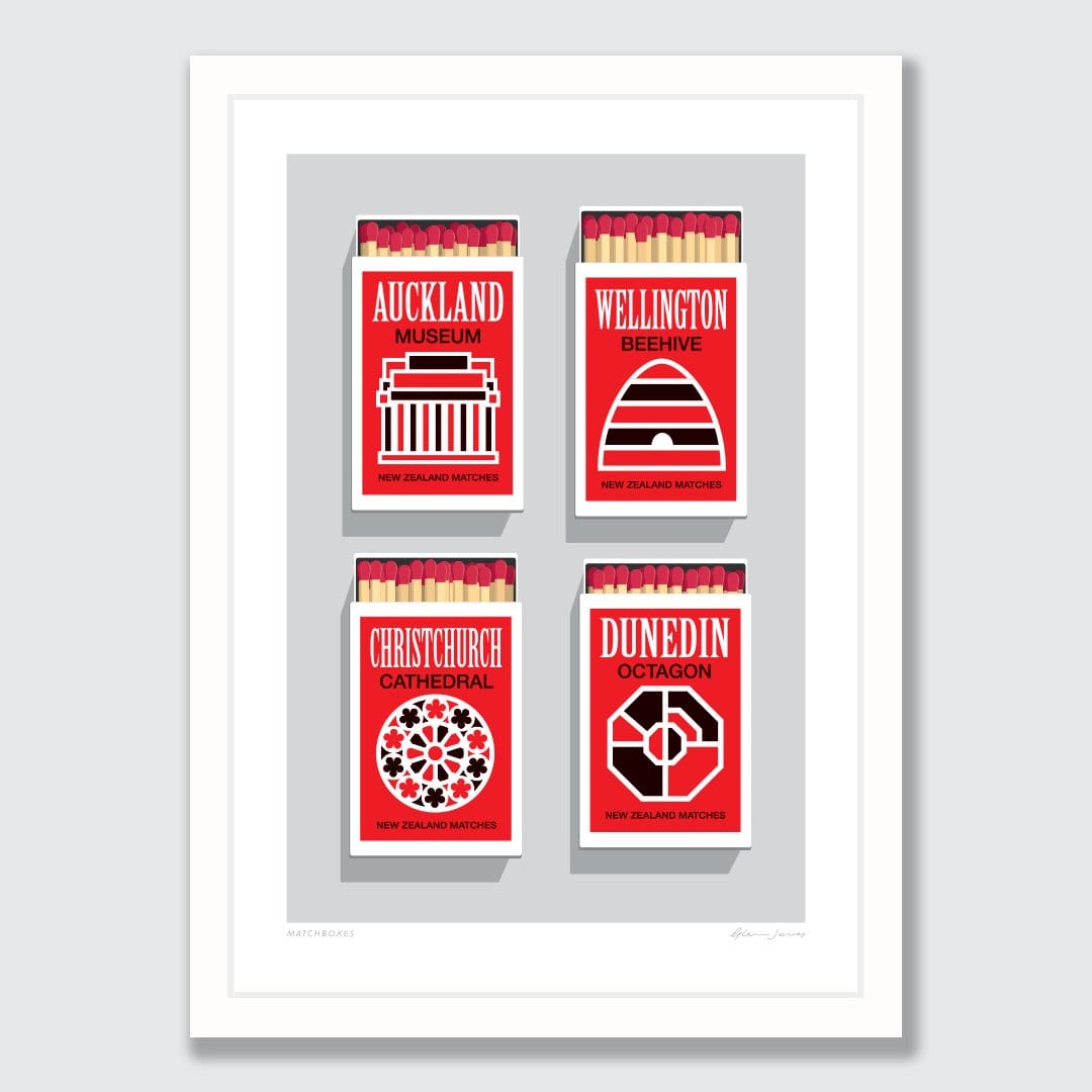 Matchboxes Art Print by Glenn Jones