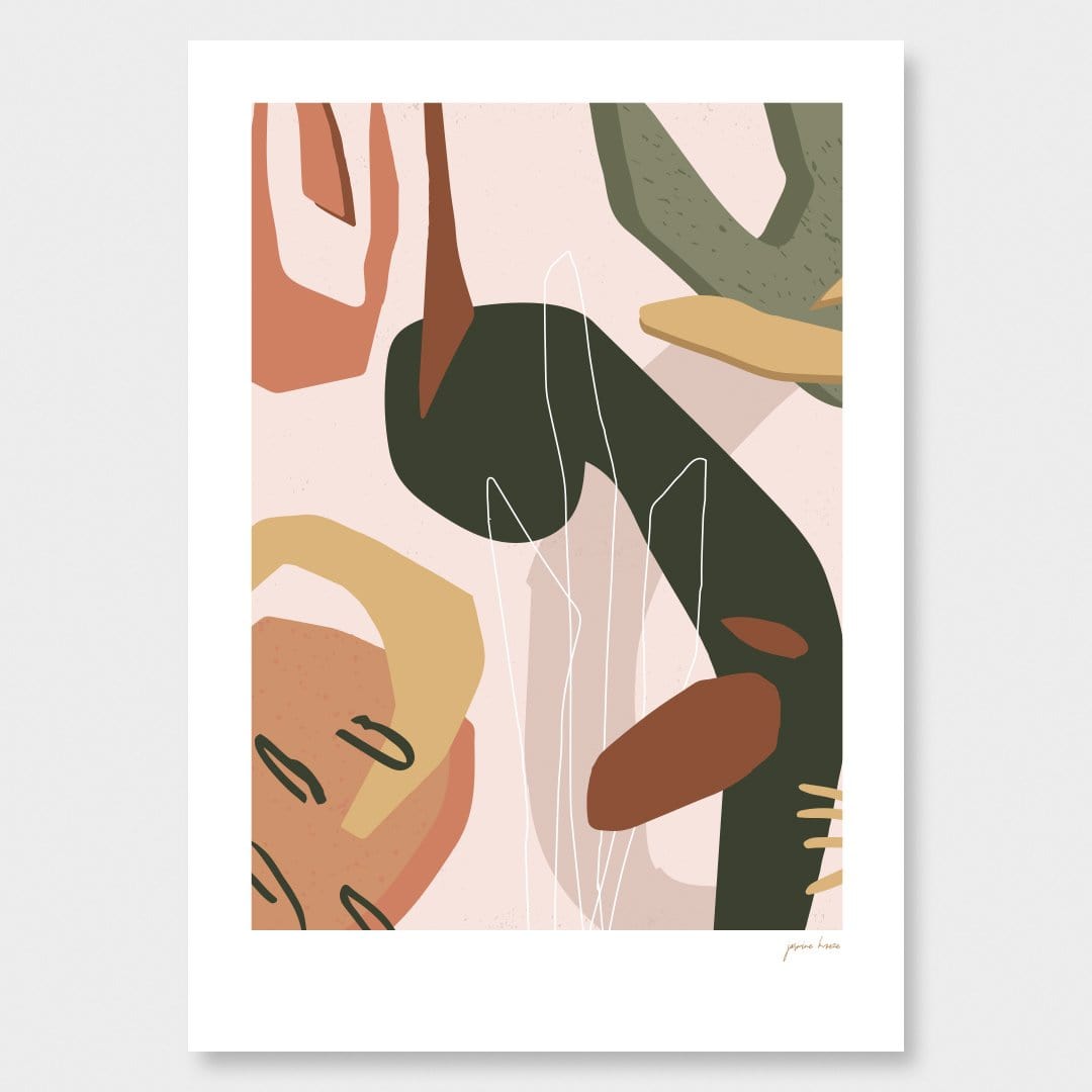 Mauao Mural I Art Print by Jasmine Kroeze