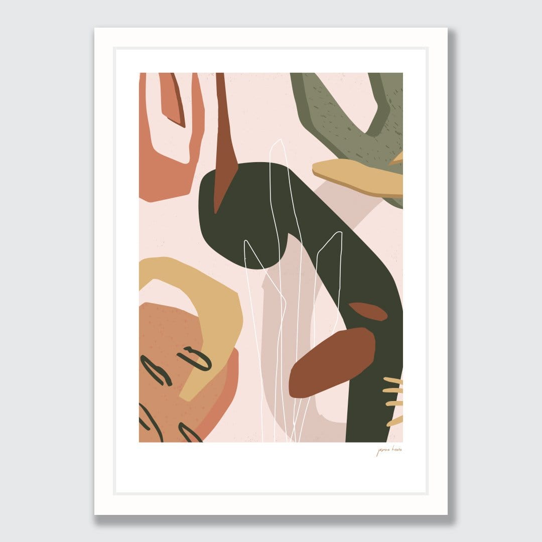 Mauao Mural I Art Print by Jasmine Kroeze