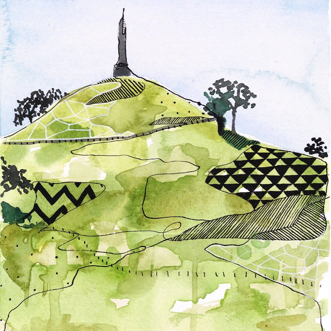 Maungakiekie Art Print by Makus Art