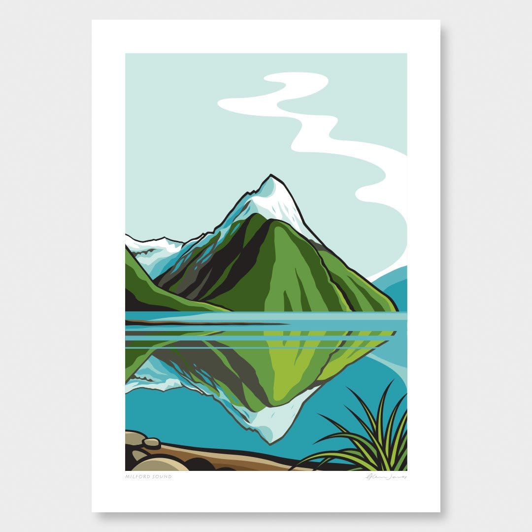 Milford Sound Art Print by Glenn Jones