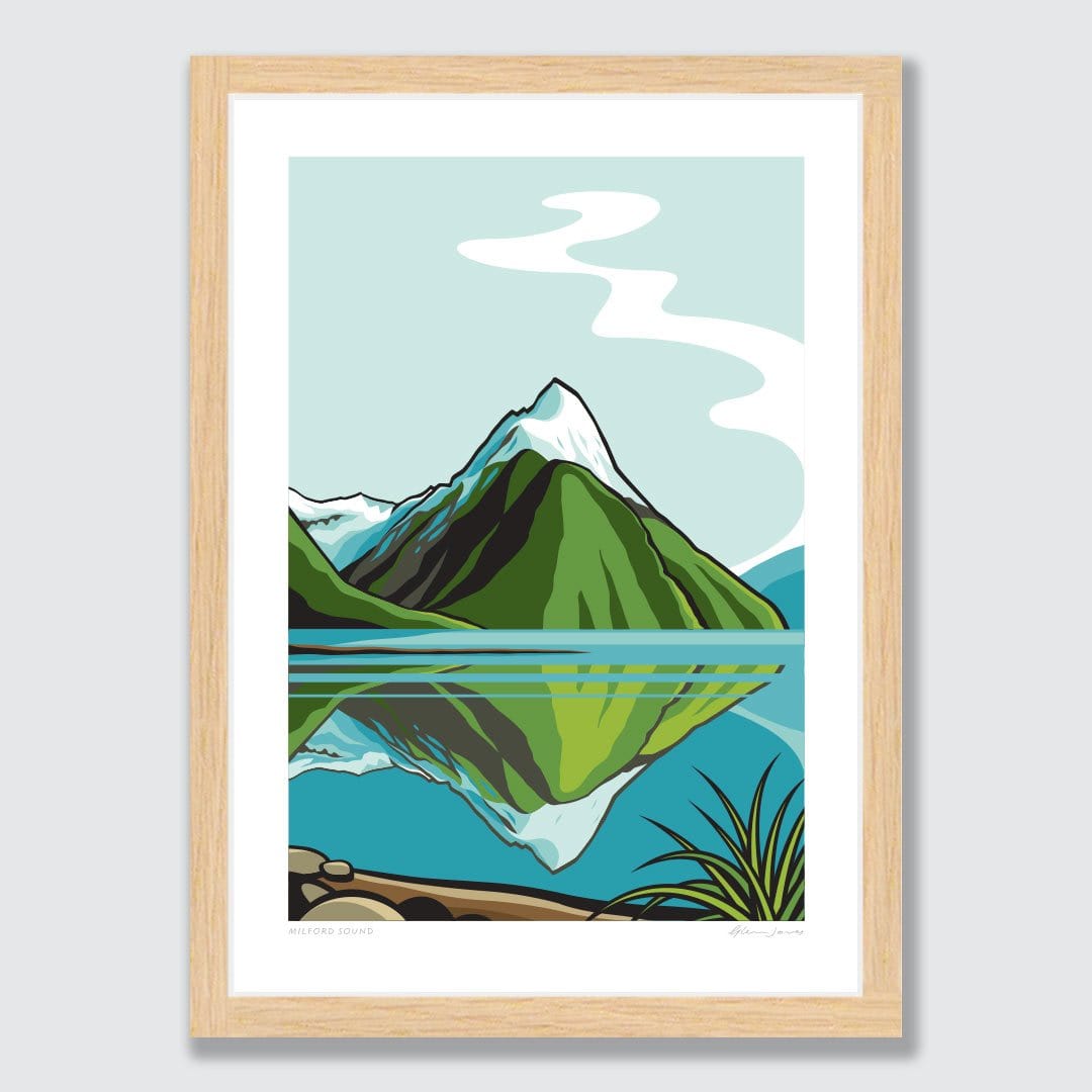 Milford Sound Art Print by Glenn Jones