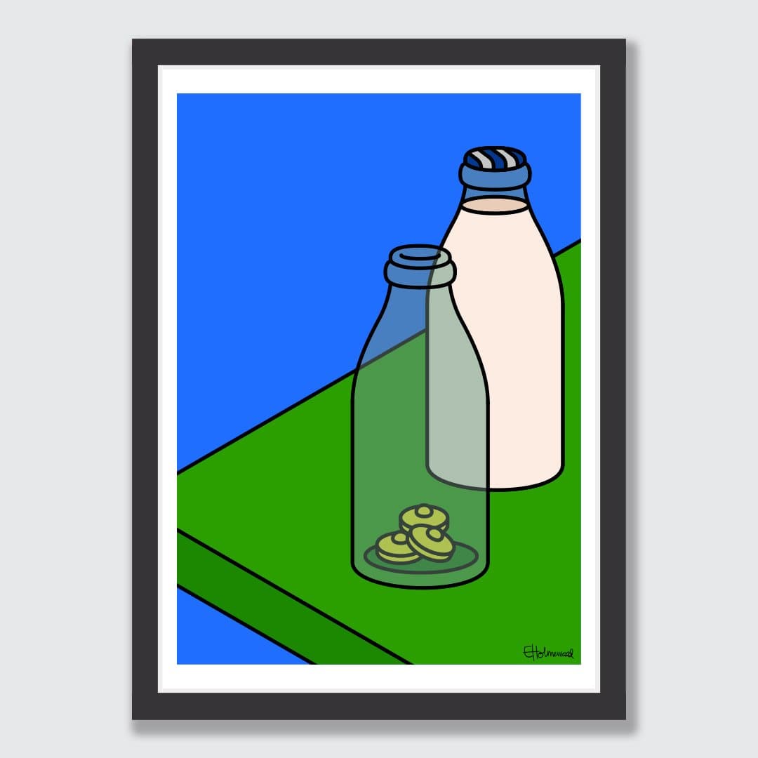 Milk Money Art Print by Emile Holmewood