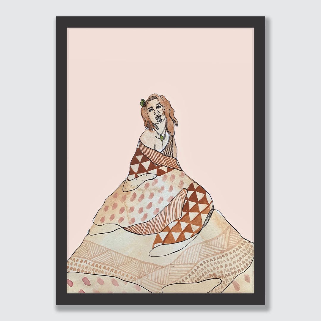 Modern Māori Woman Art Print by Makus Art