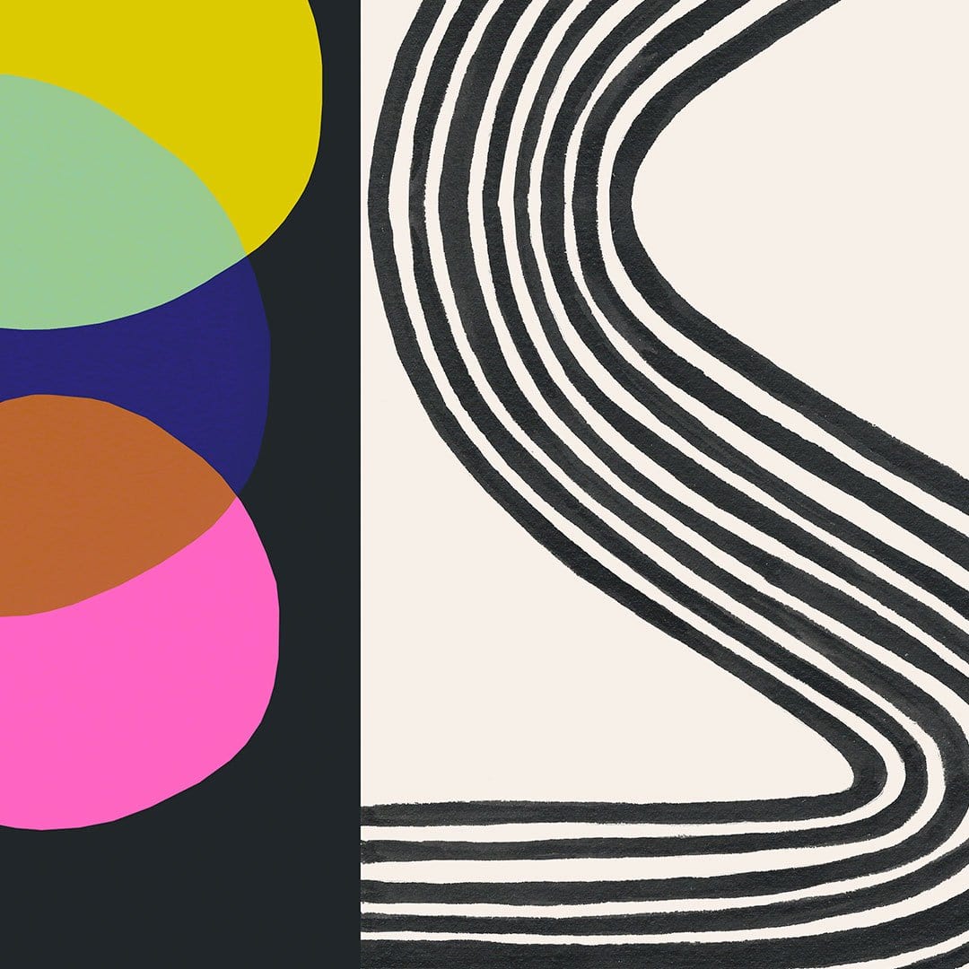 Modular in Yellow Art Print by Inaluxe