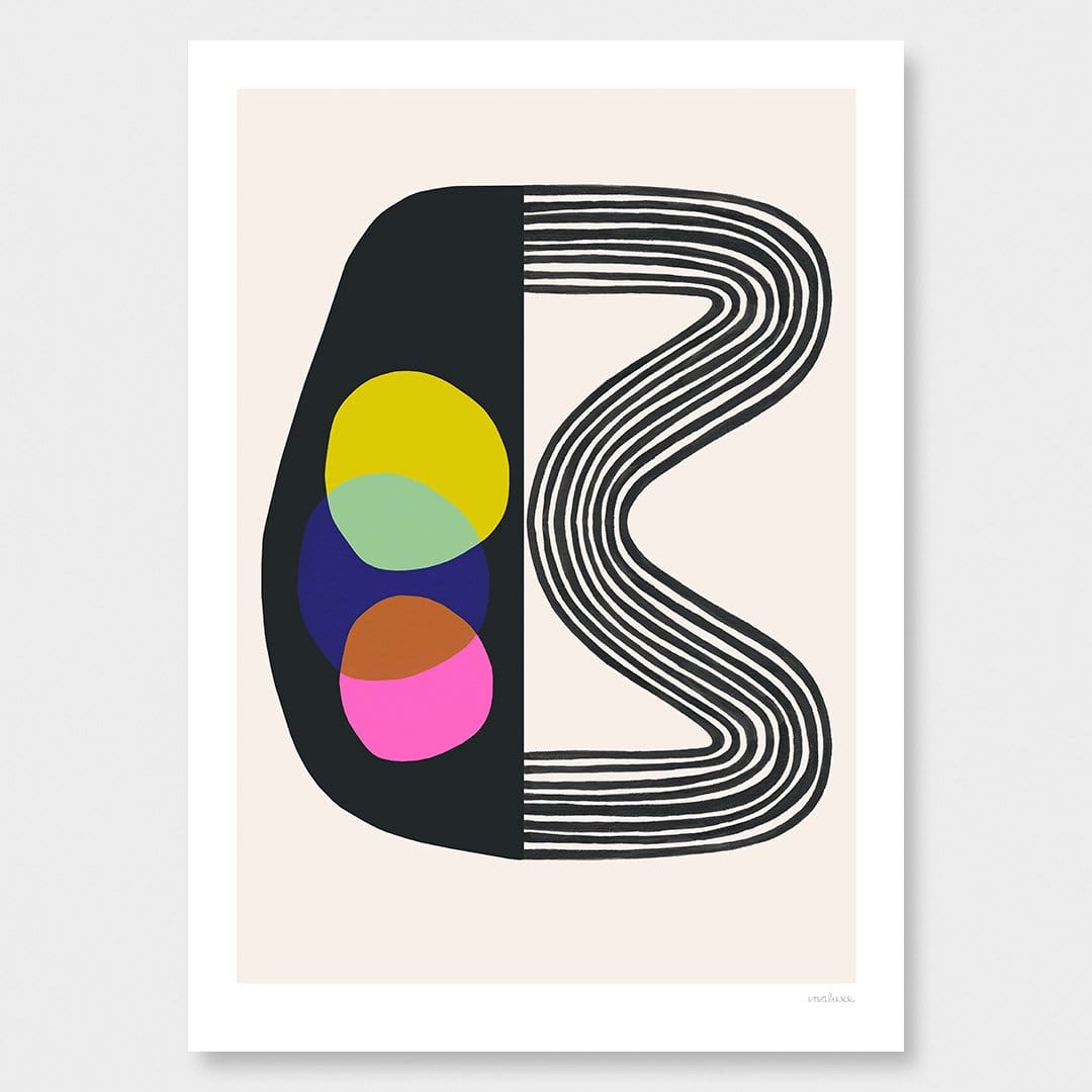 Modular in Yellow Art Print by Inaluxe