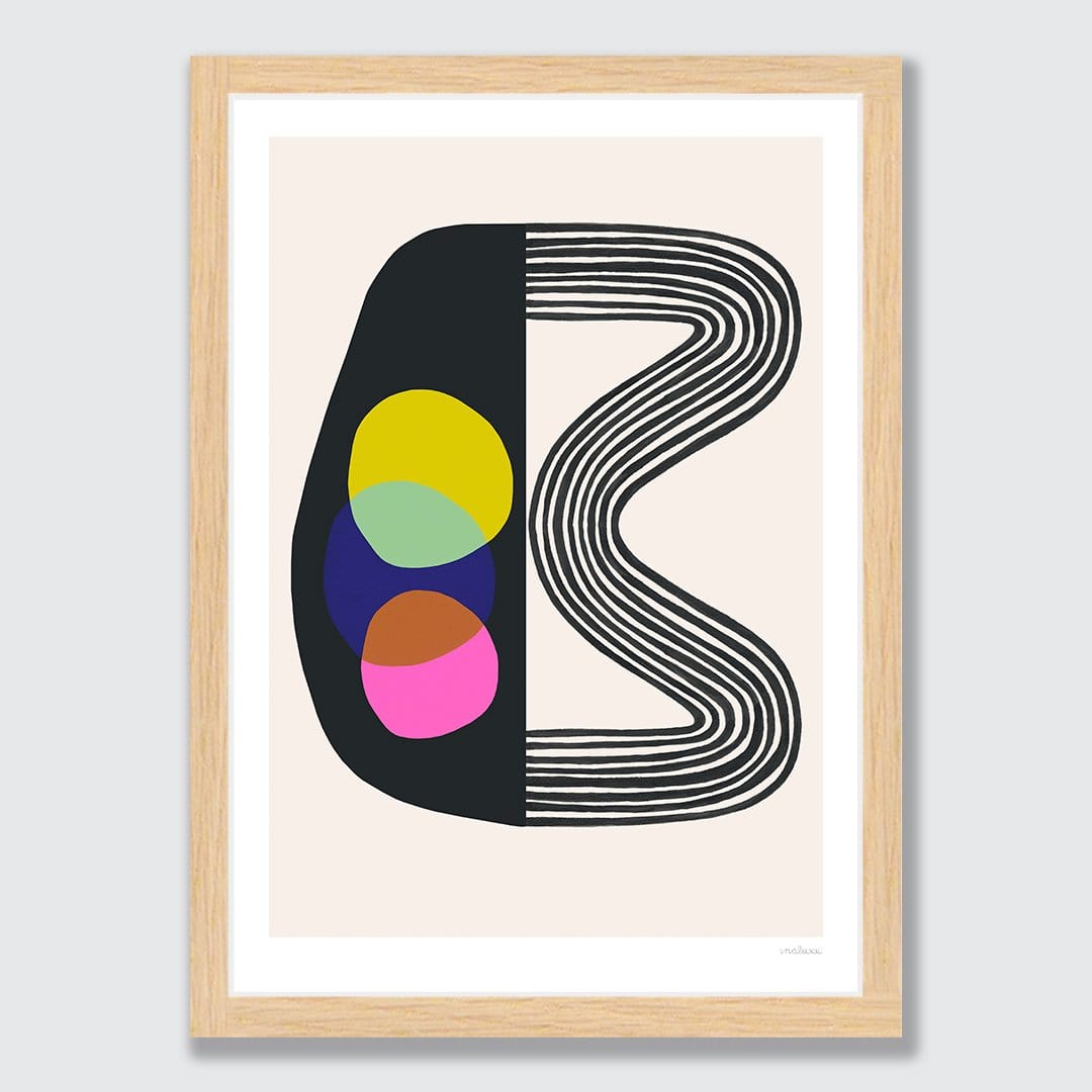 Modular in Yellow Art Print by Inaluxe