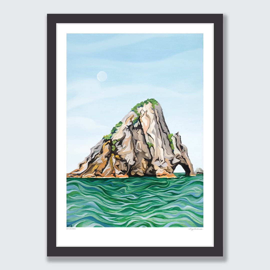 Motukokako - Hole in the Rock Art Print by Guy Harkness