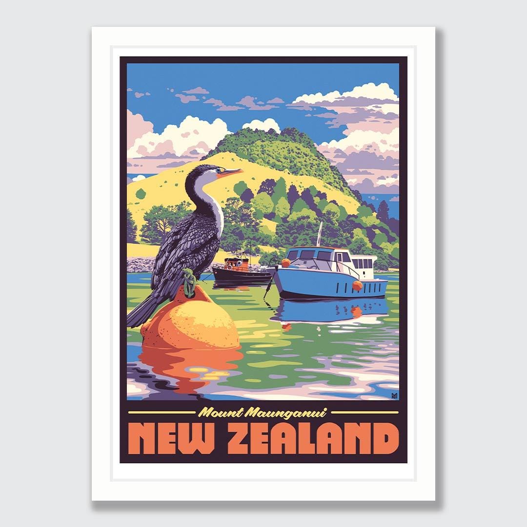 Mount Maunganui Art Print by Ross Murray