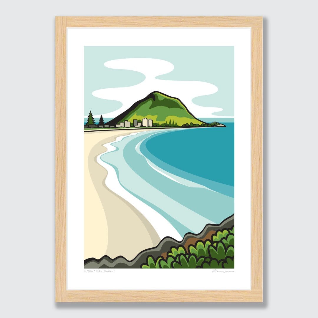 Mount Maunganui Art Print by Glenn Jones