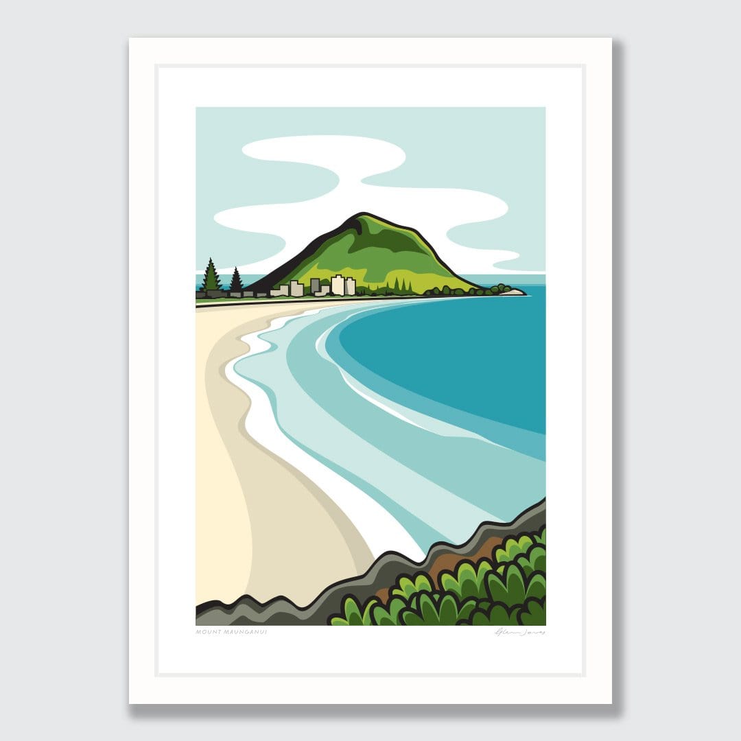 Mount Maunganui Art Print by Glenn Jones