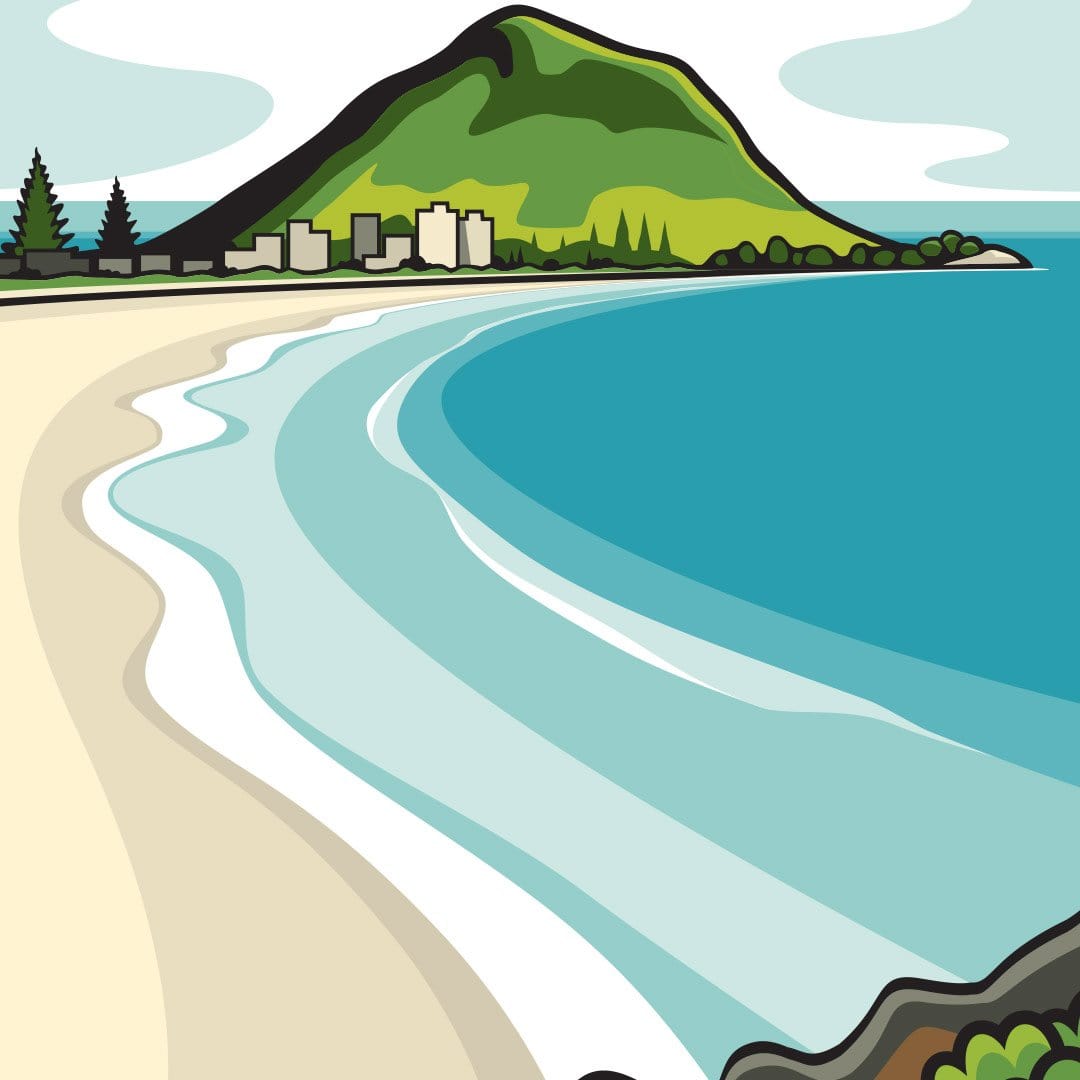 Mount Maunganui Art Print by Glenn Jones