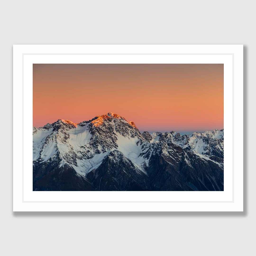 Mountain Glow - Aoraki Mount Cook National Park Photographic Print by Mike Mackinven