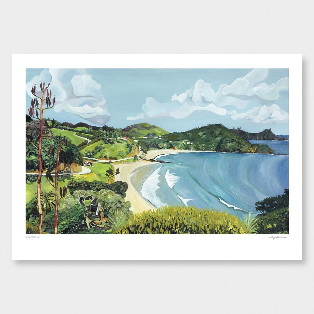 Moureeses Bay Art Print by Guy Harkness