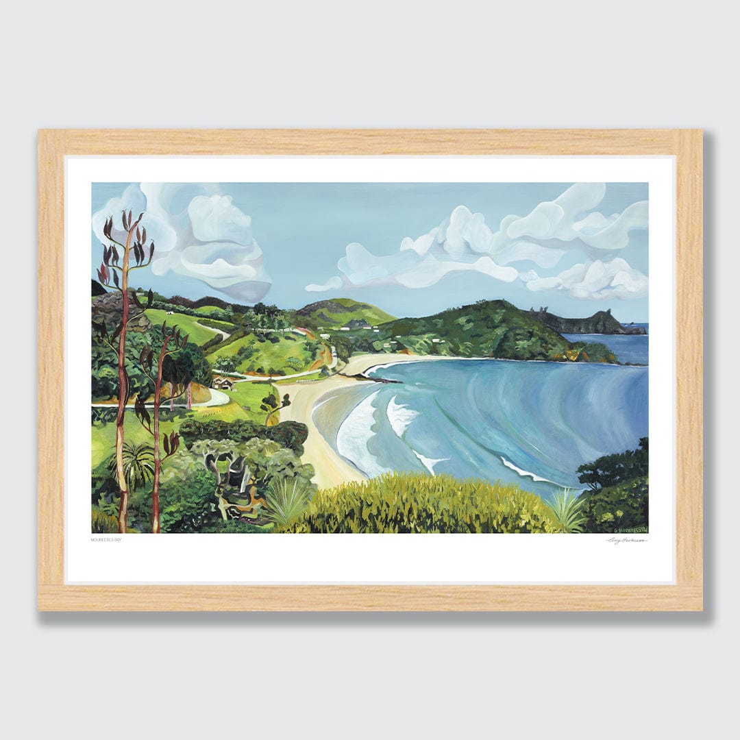 Moureeses Bay Art Print by Guy Harkness