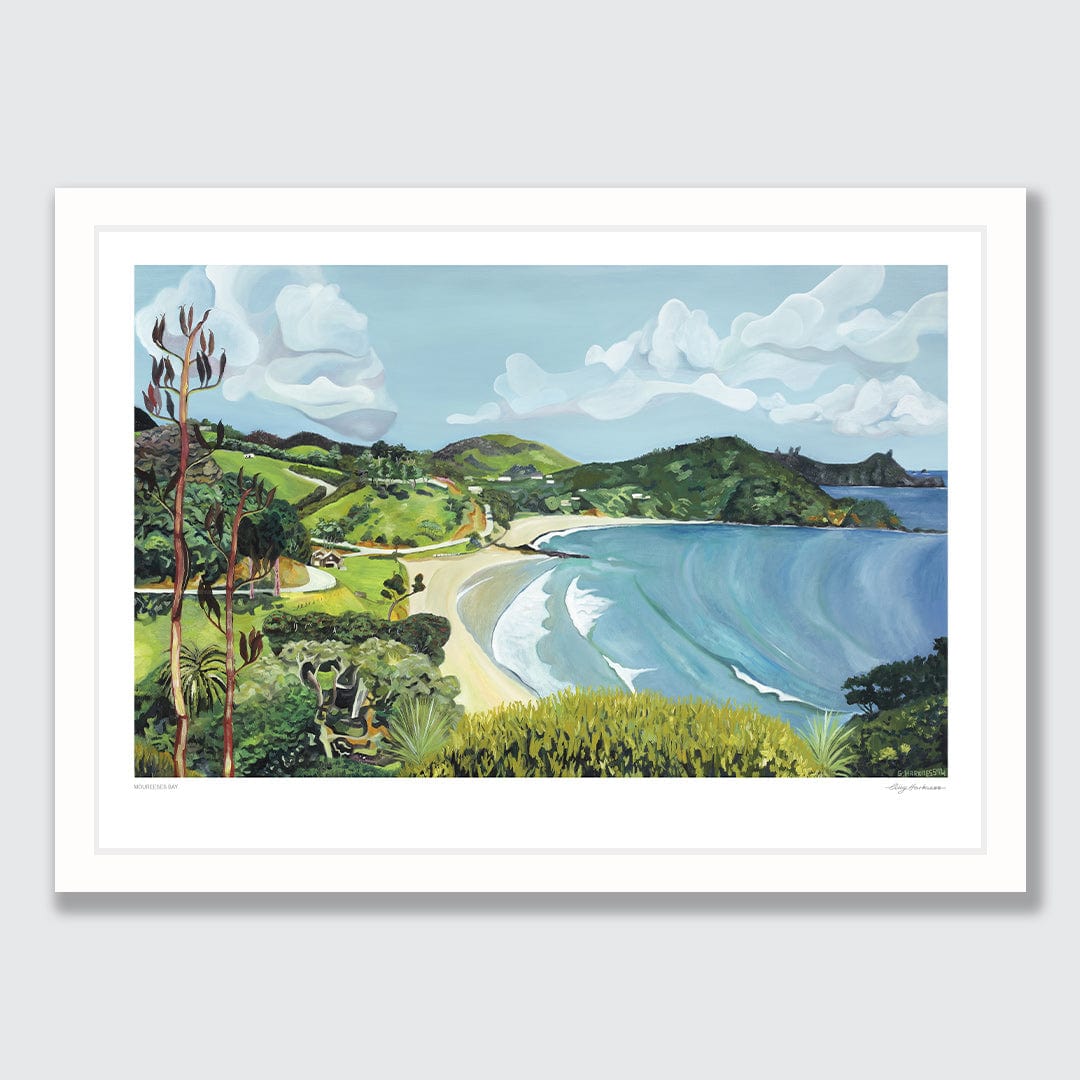 Moureeses Bay Art Print by Guy Harkness