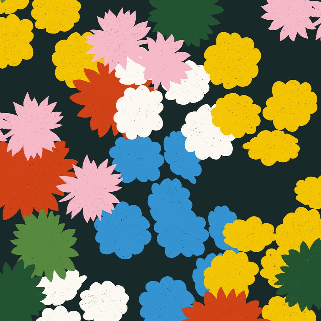 Multiflora Primary Art Print by Crissie Rodda