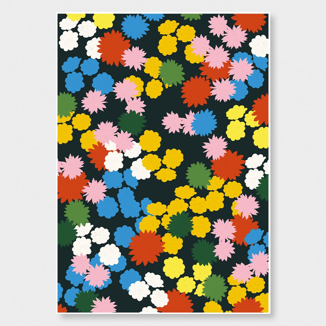 Multiflora Primary Art Print by Crissie Rodda