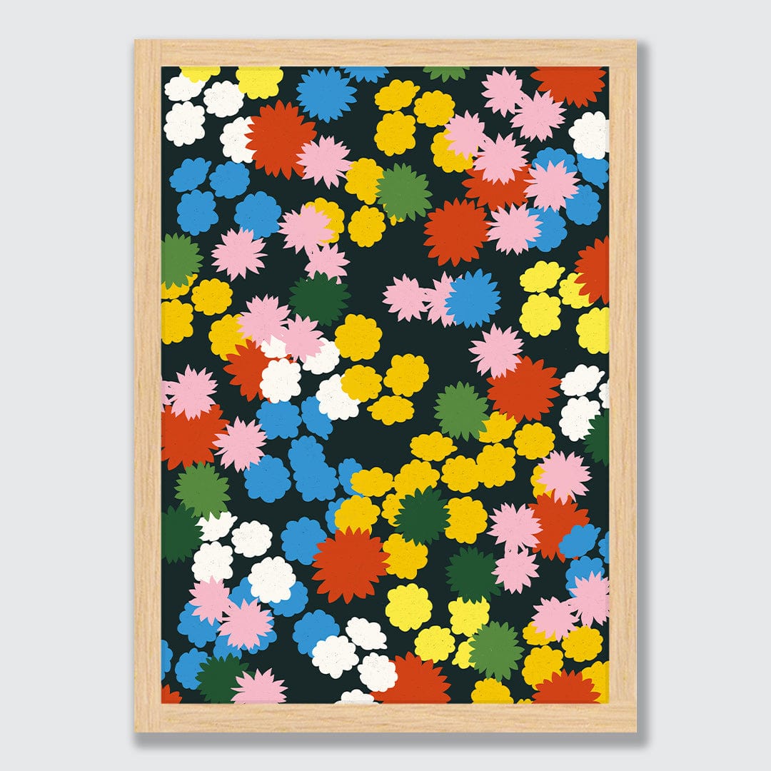 Multiflora Primary Art Print by Crissie Rodda