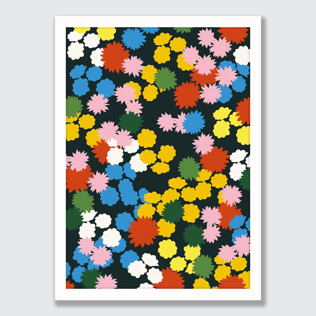Multiflora Primary Art Print by Crissie Rodda