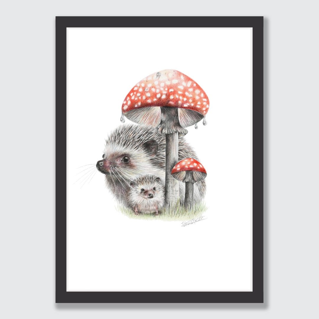 Mushroom Umbrella Art Print by Olivia Bezett